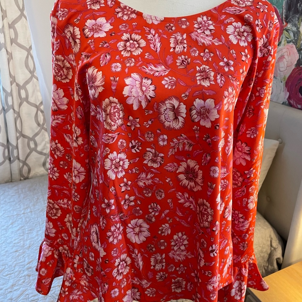 J. Crew dressy floral top